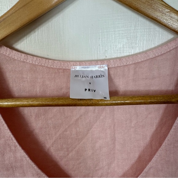 Jillian Harris x Priv Hamptons Mini Babydoll Linen Button Dress - Picture 5 of 9